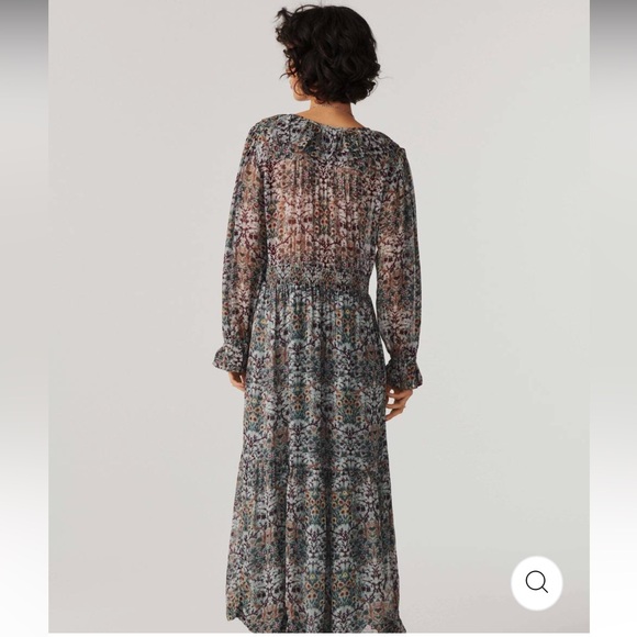 New Ba&sh Phoenix Maxi Dress in Amanda RUM Amsterdam Size Large - Picture 3 of 15